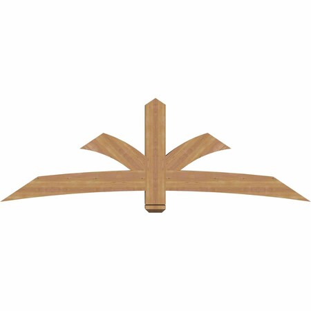 Ekena Millwork Davenport Timber Gable Bracket, Western Red Cedar, 84"W x 28"H x 5 1/2"D x 5 1/2"F, 8/12 Pitch GBW084X28X0606DAV00SWR